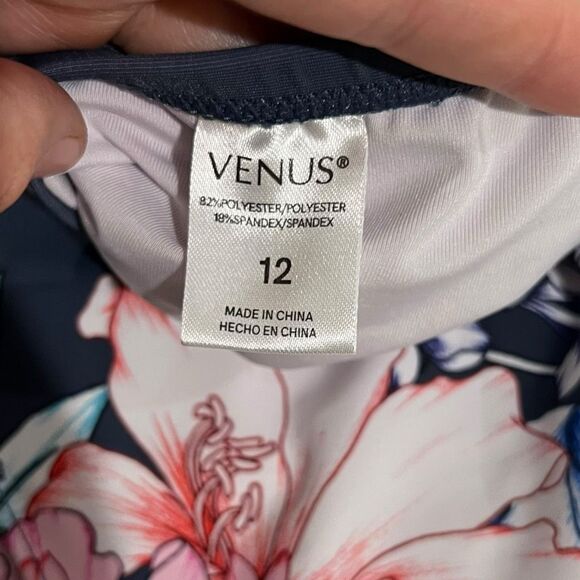 Venus Greyish Blue Floral Tankini‎ - Size 12 - Picture 6 of 10